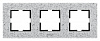 Рамка Panasonic Karre Plus WKTF08033CD-RU 3x горизонтальный монтаж камень сумеречный (упак.:1шт)