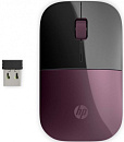 Мышь HP Z3700 бордовый/черный оптическая (1200dpi) silent беспроводная USB2.0 для ноутбука (2but)