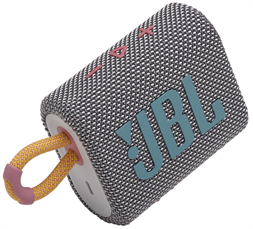 JBL GO 3 портативная А/С: 4,2W RMS, BT 5.1, до 5 часов, 0,21 кг, цвет Серый