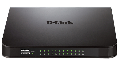 Коммутатор D-LINK Unmanaged Switch 24x100Base-TX, plastic case