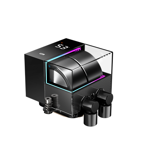 Система охлаждения/ PCCooler DS360 BK (310W, 360mm, LED temp., Black, ARGB Pump/ Fans: 3x120mm, 86.73CFM, 28dBA, 2200RPM/ Pump height 67mm, 28dBA,