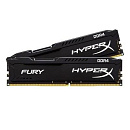Модуль памяти KINGSTON Fury Gaming DDR4 Общий объём памяти 32Гб Module capacity 16Гб Количество 2 2400 МГц Множитель частоты шины 15 1.2 В черный HX42