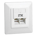 ITK Внутренняя информационная розетка RJ45 кат.6 UTP 2 порта