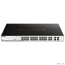 D-Link DGS-1210-28P/FL2A Управляемый L2 коммутатор с 24 портами 10/100/1000Base-T и 4 комбо-портами 100/1000Base-T/SFP (24 порта PoE 802.3af/at, РоЕ-б