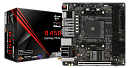 ASROCK B450 GAMING-ITX/AC, AM4, B450, 2*DDR4, 4*SATA, 1*M.2, 3*USB 3.1, 2*USB 2.0, Type-C, 3*PCIx16, 1*M.2 (Key E), HDMI+DP, mITX