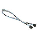 Кабель SuperMicro CBL-SAST-0532 Internal Mini-SAS HD to Mini-SAS HD 50cm,30AWG,12Gb/s {100} (137343)
