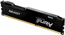 Память DDR3 4Gb 1600MHz Kingston KF316C10BB/4 Fury Beast Black RTL PC3-12800 CL10 DIMM 240-pin 1.5В single rank с радиатором Ret