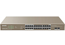 TEG1126P-24-410W — это неуправляемый PoE-коммутатор, разработанный Tenda. В соответствии со стандартами IEEE 802.3af и IEEE 802.3at он автоматически