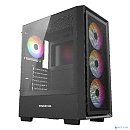 Powercase Mistral AY4B ARGB, Tempered Glass, 4x 120mm ARGB Fans, чёрный, ATX (CMAYB-A4)