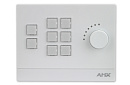 Процессор управления [FG2102-08-W] AMX [MCP-108-WH] 8-кнопочный Ethernet ControlPad Massio с ручкой, белый
