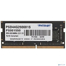 Память SO-DIMM DDR4 4Gb PC21300 2666MHz CL19 PATRIOT 1.2V (PSD44G266681S)