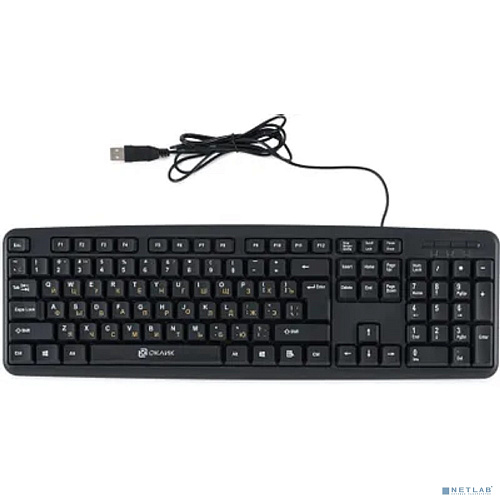 Клавиатура Oklick 130M черный USB [337077]