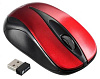 Мышь Оклик 675MW черный/красный оптическая (1200dpi) беспроводная USB для ноутбука (3but)