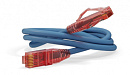 Патч-корд Hyperline PC-LPM-UTP-RJ45-RJ45-C5e-1M-LSZH-BL PC-LPM-UTP-RJ45-RJ45-C5E-1M UTP RJ-45 вил.-вилка RJ-45 кат.5E 1м синий LSZH (уп.:1шт) 24AWG