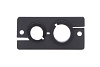 Заглушка Kramer Electronics [WCP-21(B)] два (2) отверстия для кабелей диаметром до 12,5 мм и 9 мм, одинарного типоразмера для стенной панели. Цвет чер