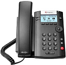 Телефонный аппарат/ VVX 201 2-line Desktop Phone with factory disabled media encryption for Russia. PoE. Ships without power supply.
