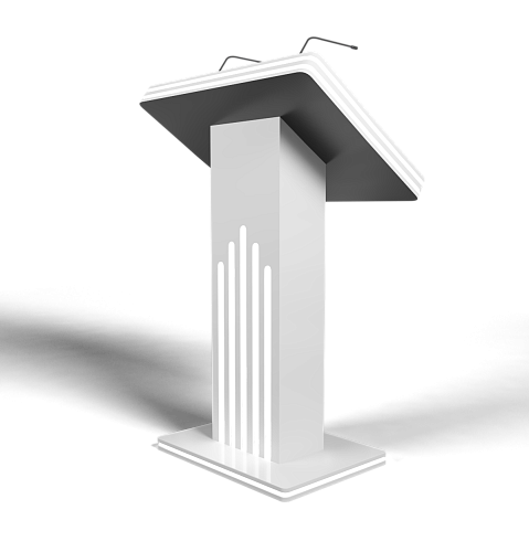 Интерактивная трибуна White Stripes (МДФ) 27" (27 дюймов)