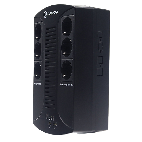Источник бесперебойного питания (ИБП) Raskat VS-650VA 650VA, 390Вт, 6хCEE 7 bp Bad Pack.