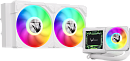 Система водяного охлаждения Formula V Line Cryo Wing Digi 240 WH, 240mm, LCD 2.73", 2x120mm, ARGB fans, LGA115X/1200/1700/1851/1366/2011/2066, AM3/AM4