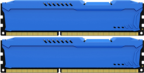Память оперативная/ Kingston 8GB 1600MHz DDR3 CL10 DIMM(Kit of 2) FURY BeastBlue