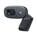 Веб-камера Bad Pack Logitech C270 черная, 3Mp интерполяция, HD 720p@30fps, угол обзора 60°, складная конструкция, USB2.0, кабель 1.5м {8} (960-001063)