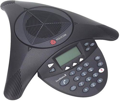 Терминал аудиоконференцсвязи/ SoundStation2 (analog) conference phone with display. Non-expandable. Includes 220V-240V AC power/telco module, power