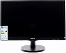 Монитор Philips 23.6" 243V5LHSB (00/01) черный TN+film LED 1ms 16:9 DVI HDMI матовая 250cd 1920x1080 D-Sub FHD 3.66кг