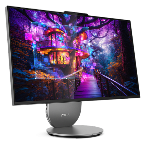 Моноблок Lenovo Yoga AIO 27IAH10 27" QHD (2560x1440) IPS 400N 120Hz, Ultra 9 285H, 32GB LPDDR5x-7467, 1TB SSD M.2, NVIDIA RTX 4050 6GB, WiFi7, BT, Wir