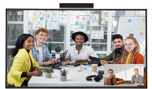LG 43" All-In-One: Videoconference camera FHD, 2 microphone, AMD Ryzen, Win 10, UHD, 350nit, Touch, 8/7