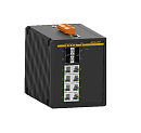 Управляемый коммутатор c 4 слотами 100/1000Base-X SFP , 8 портами 10/100/1000Base-T(X) (разъем RJ45), два входа питания 12 В пост., 24 В пост.