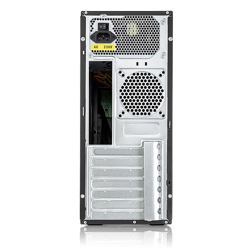 Корпус c блоком питания 450 Ватт Case Foxline FL-301, ATX, 1x5.25EXT, 1x3.5EXT, 4x3.5INT, 4xUSB2.0, HDA, w/o FAN, w/450W ATX PSU, w/1.2m EU pwr cord,