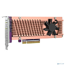 Райзер-карта QNAP QM2-2P-384A Карта расширения 2 слота M.2 22110/2280 NVMe SSD. Интерфейс PCIe Gen3 x8.