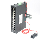 Промышленный PoE коммутатор Gigabit Ethernet OSNOVO SW-81602/ILS(Port 90W,600W) Промышленный управляемый (L2+) HiPoE коммутатор Gigabit Ethernet на 16