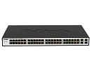Коммутатор D-LINK DGS-1052X/A1A, L2 Unmanaged Switch with 48 10/100/1000Base-T and 4 10GBase-X SFP+ ports. 16K Mac address, Auto-sensing, 802.3x Flow Control, Au