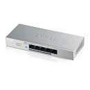 Коммутатор Smart L2 коммутатор PoE+ Zyxel GS1200-5HP v2, 5xGE (4xPoE+), настольный, бесшумный, с поддержкой VLAN, IGMP, QoS и Link Aggregation, бюджет
