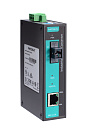 Медиаконвертер Ethernet 10/100BaseTX в 100BaseFX (одномодовое оптоволокно, разъем SC), WDM-A (передача по одной жиле) в металлическом корпусе, с расши