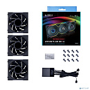 Lian Li G99.12RTLLCD3B.R0 Комплект вентиляторов (3шт.) UNI FAN TL LCD 120 Reverse Black /12RTLLCD3B/ 120х125х28мм (1.6” LCD дисплей, PWM, ARGB, 200-19
