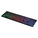 Клавиатура Oklick 490ML белый USB slim Multimedia LED [1067205]