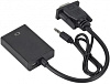 Переходник аудио-видео Premier 5-982-0.15 VGA (m)/HDMI (f)/Jack 3.5 (f) 0.15м. черный