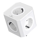 Cablexpert Тройник CUBE-5-16-W Tower (5р, 16А, заземл) белый, коробка {22566}