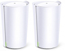 Бесшовный Mesh роутер TP-Link Deco X90(2-Pack) AX6600 10/100/1000BASE-TX белый (упак.:2шт)