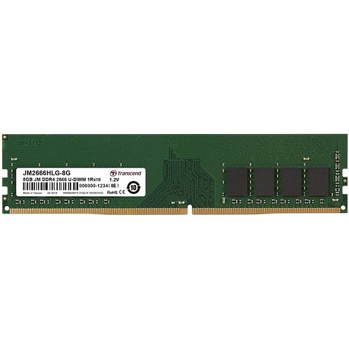 Модуль памяти Transcend 8GB JM DDR4 2666Mhz U-DIMM 1Rx16 1Gx16 CL19 1.2V