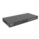 Ruiji Reyee RG-ES118S-LP 16-Port 100Mbps + 2 Gigabit RJ45/SFP combo Ports, 16 of the ports support PoE/PoE+ power supply. Max PoE power budget is 120W