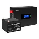 Комплект ИБП EX295993RUS + батарея 26Aч EX282970RUS 1шт (инвертор, синус, для котла, PF=1, настенный) ExeGate IdealSine SR-1000.LCD.2SH <1000VA/1000W,
