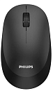 Philips Беспроводная Мышь SPK7307BL 2,4 GHz, 3кнопки 1600dpi, бесшумная Чёрный