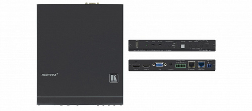 Масштабатор Kramer Electronics [VP-428H2] HDMI, DP и VGA в HDBaseT, передатчик RS-232, ИК и Ethernet; поддержка 4К60 4:4:4, PoE, Step-In