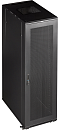 Шкаф Шкаф 19" Business, 27U 600x800, черный, передняя дверь стекло, задняя дверь распашная металл