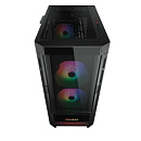 Блок питания Cougar Duoface RGB, 2х140мм + 1x120mm ARGB Fan, ARGB Fan Hub, без БП, черный, ATX