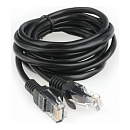 Гарнизон PC-UTP-5e-2-BK кат.5e, Патч-корд UTP 2м, литой, многожильный (чёрный)