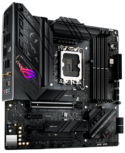 ASUS ROG STRIX B660-G GAMING WIFI, LGA1700, B660, 4*DDR5, HDMI+DP, CrossFireX, SATA3 + RAID, Audio, Gb LAN, USB 3.2*9, USB 2.0*5, COM*1 header (w/o ca